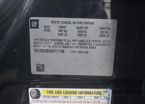 2010 Chevrolet Malibu Ls from USA, damaged, VIN 1G1ZB5EBXAF111106